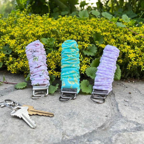 Scrunchie Keychain Wristlets - Multiple Colors & Prints
