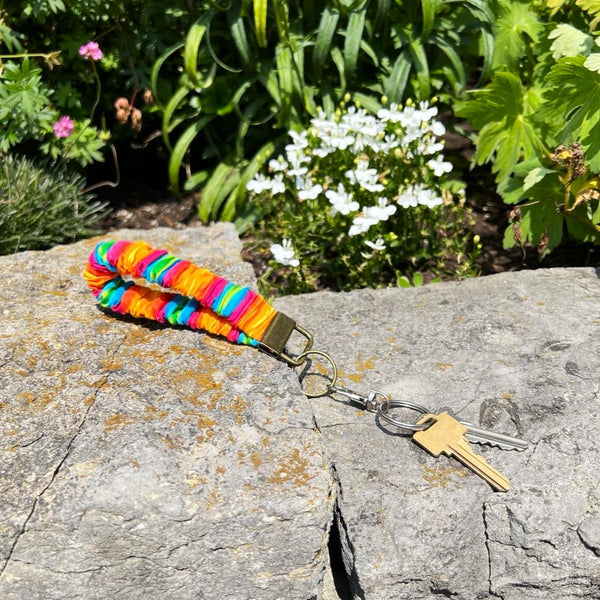 Scrunchie Keychain Wristlets - Multiple Colors & Prints