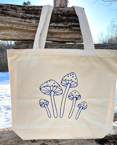 Mushroom - Canvas Tote Bags