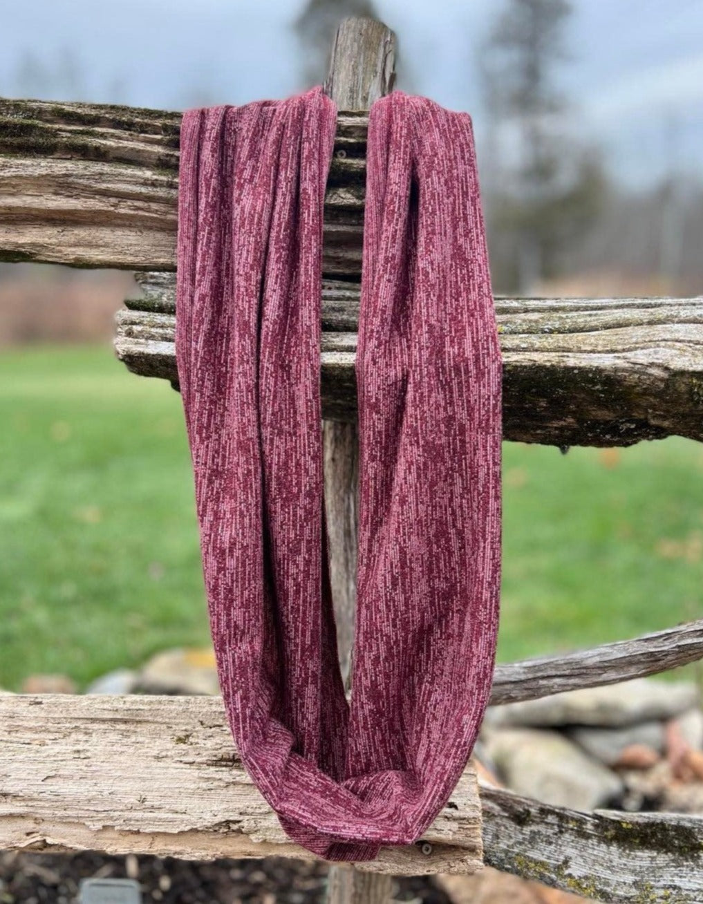 Infinity Scarf - Marled Red
