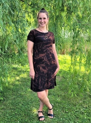Katya Dress - Bamboo Tie Dye Black