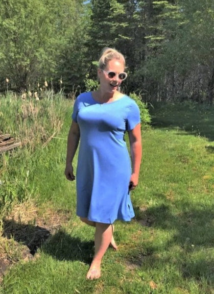 Katya Dress - Bamboo Blue